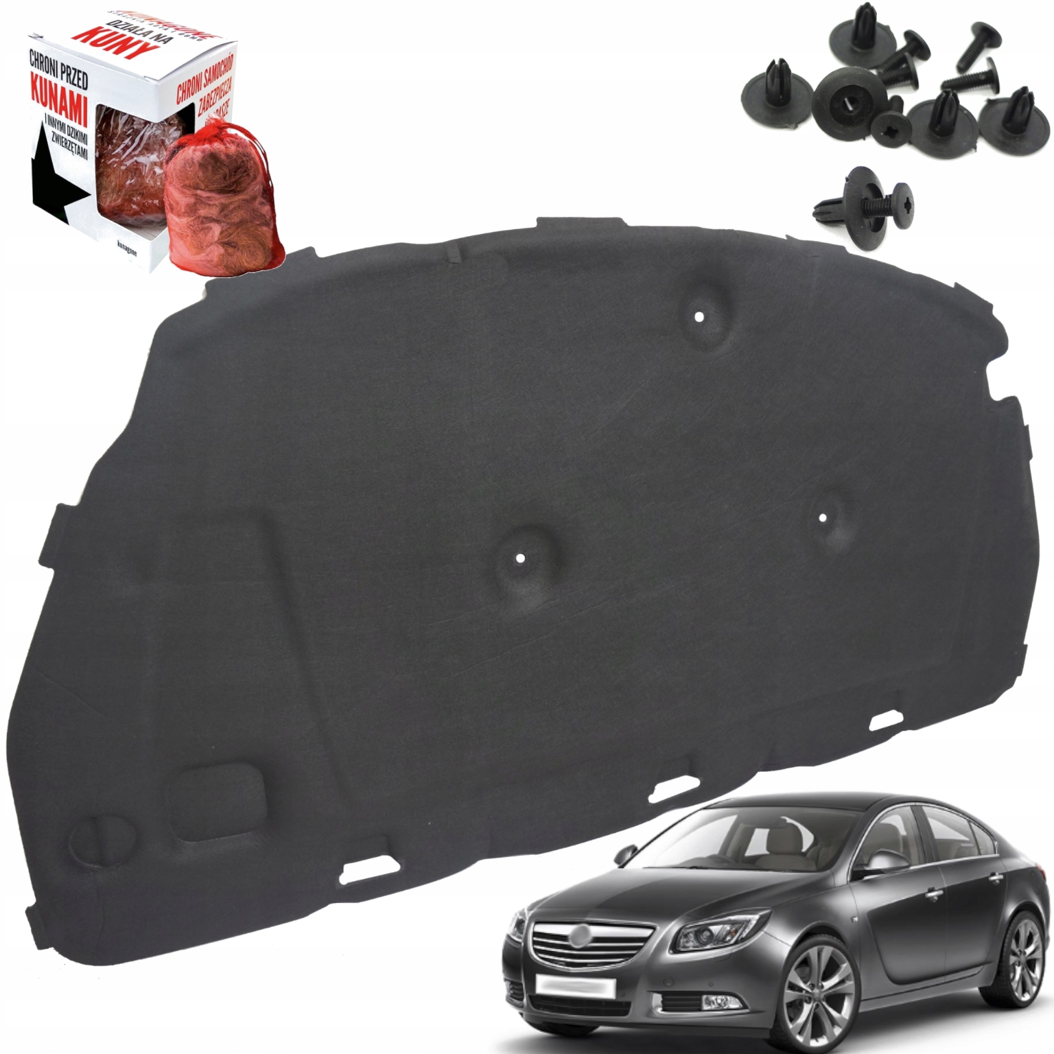 Odhlučnění masky Izolace podložka Opel Insignia A 08-17r Odpuzovač Spinki