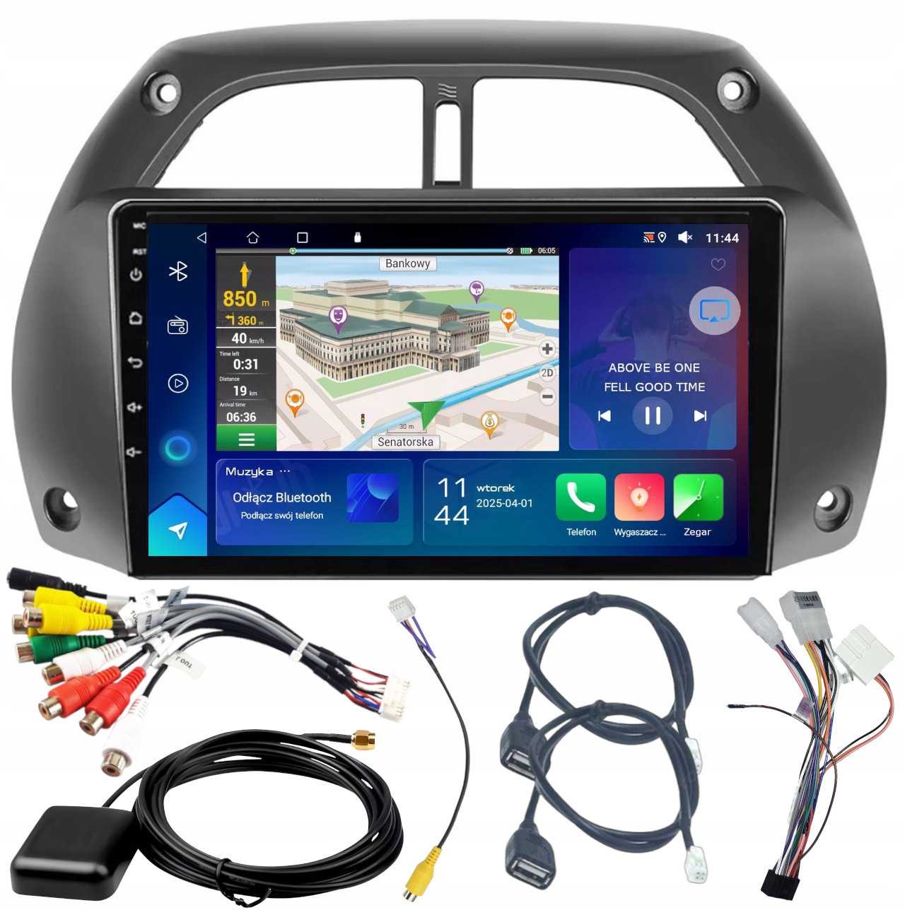 Gps Autorádio Toyota Rav 4 2001-2006 Wifi Carplay Usb 2GB 64GB