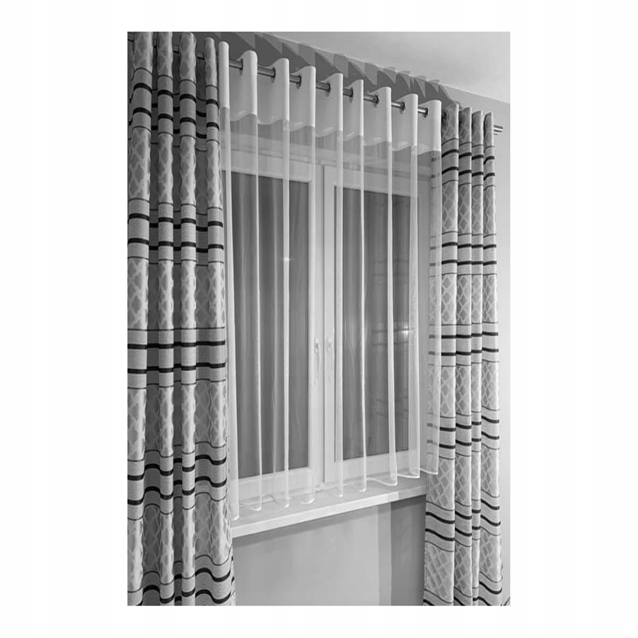 

Zasłona w Pasy Szara Marokańska Kończyna