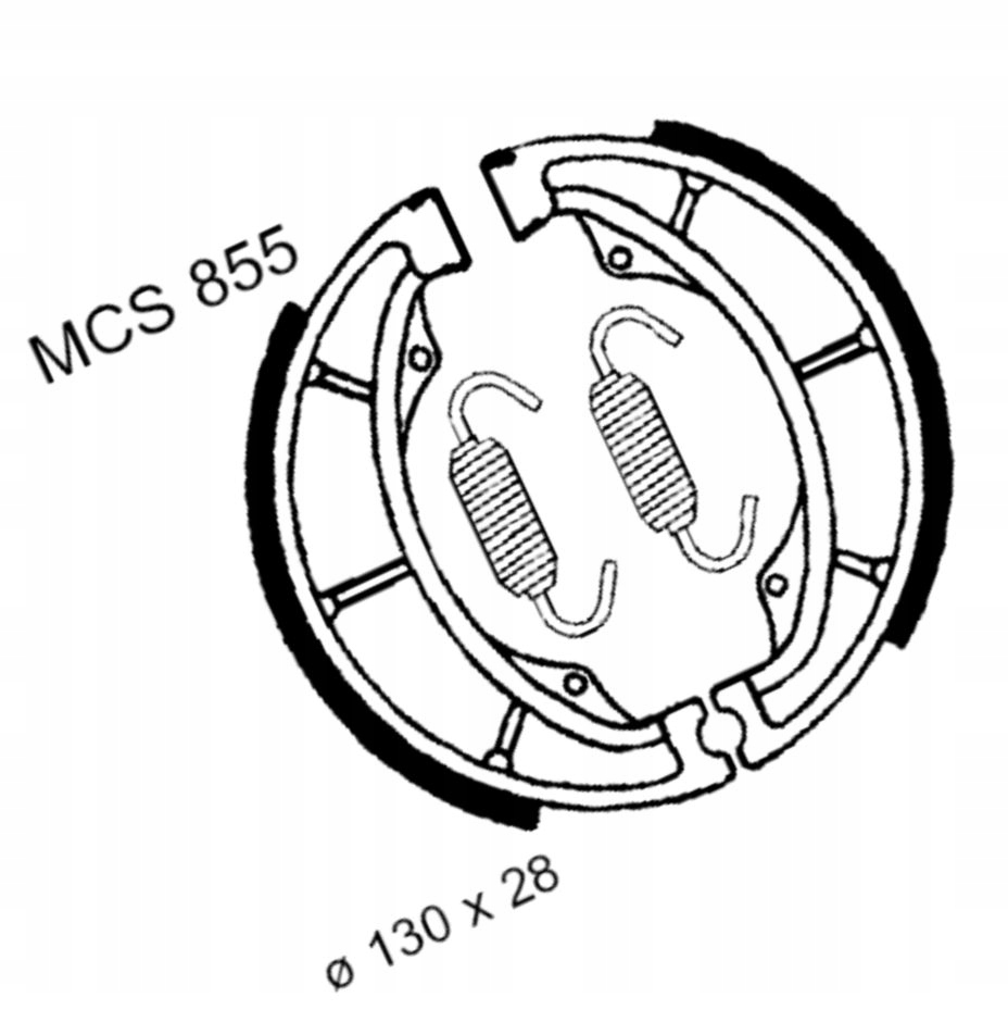 Brzdové Čelisti Kreidler Enduro 125 Supermoto Pgo T-Rex 150 Suzuki Dr 250