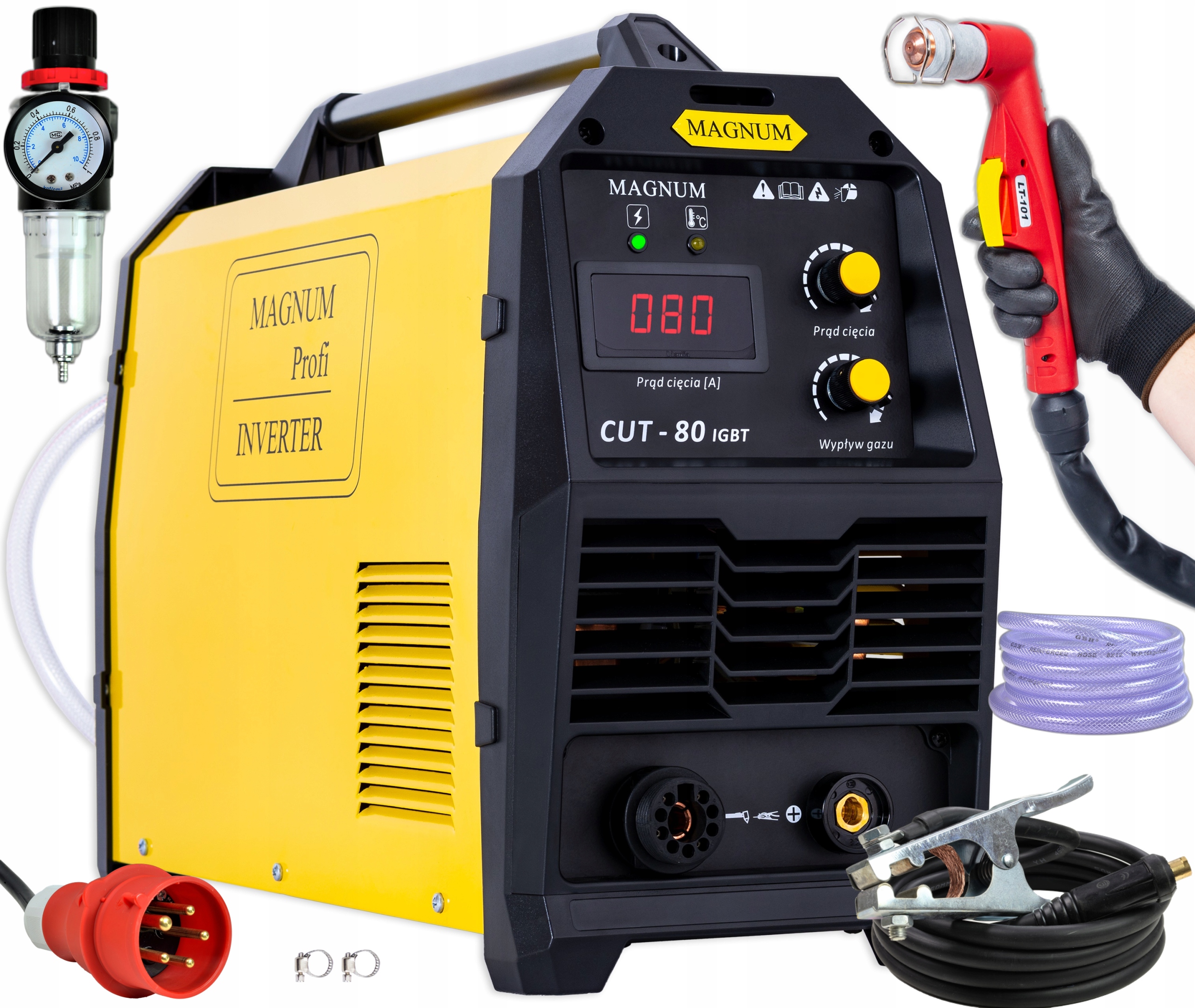 Plazmová řezačka Plazma Magnum Cut 80 400V 25MM Hf Alu Plasma Ocel Igbt