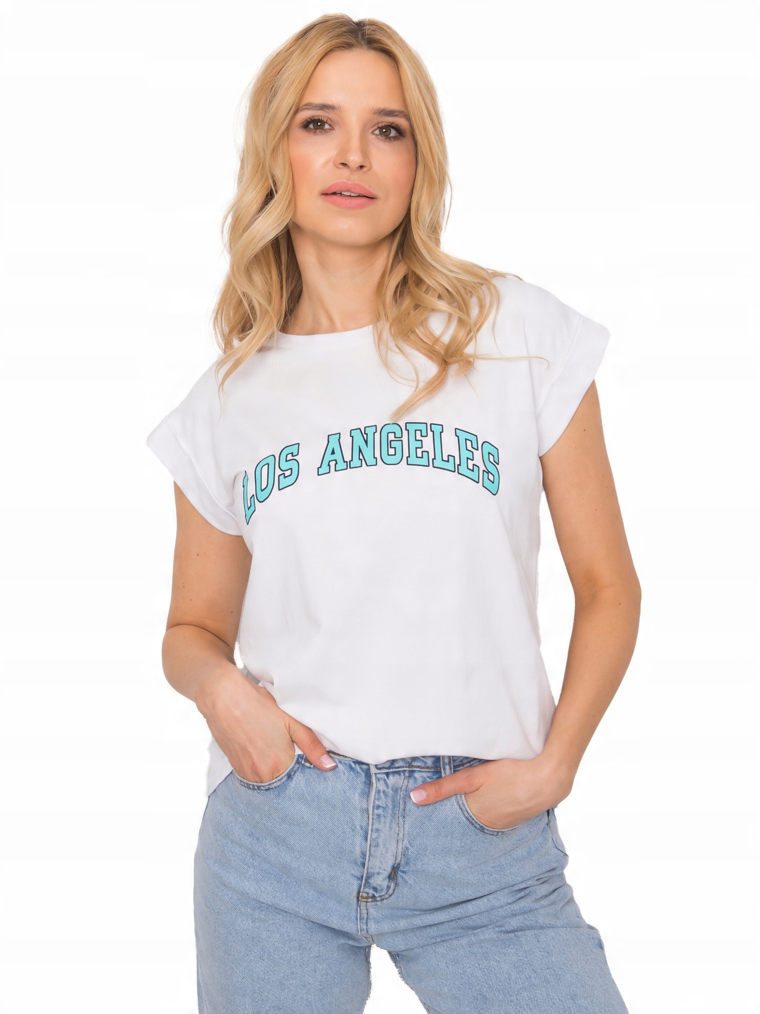 

Bawełniana Koszulka Damska z napisem T-shirt - XL