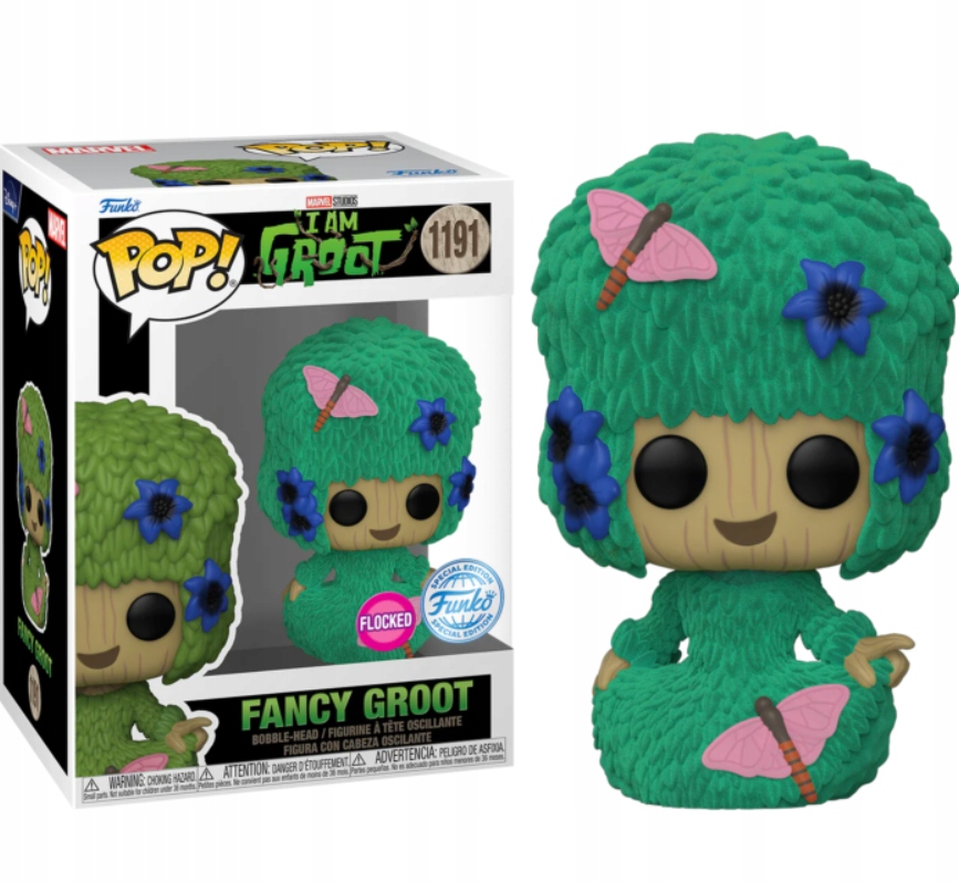 Funko Pop! I Am Groot Marvel 1191 Groot Marie Hair