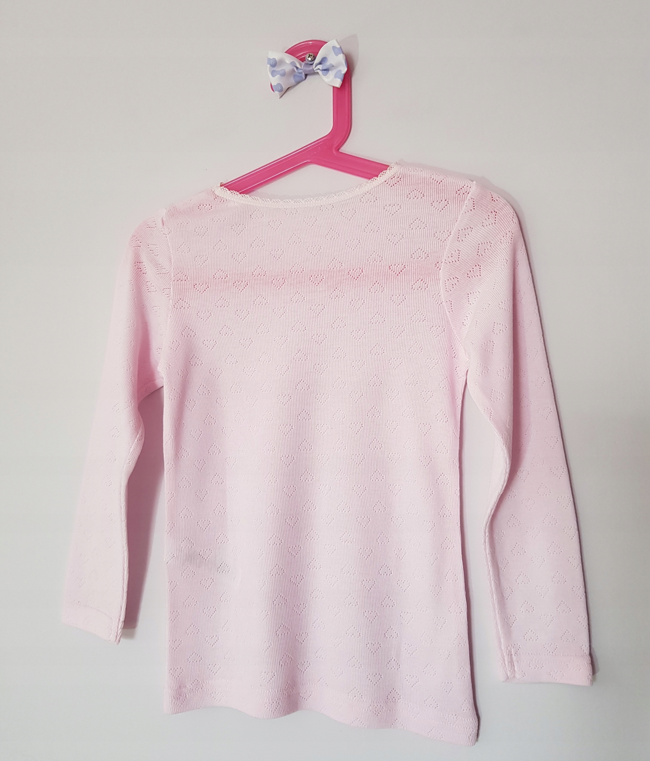 Śliczna ażurkowa koszulka / podkoszulka Różowa r. 98 /110 j. Nowa Rozmiar (new) 98 (93 - 98 cm)