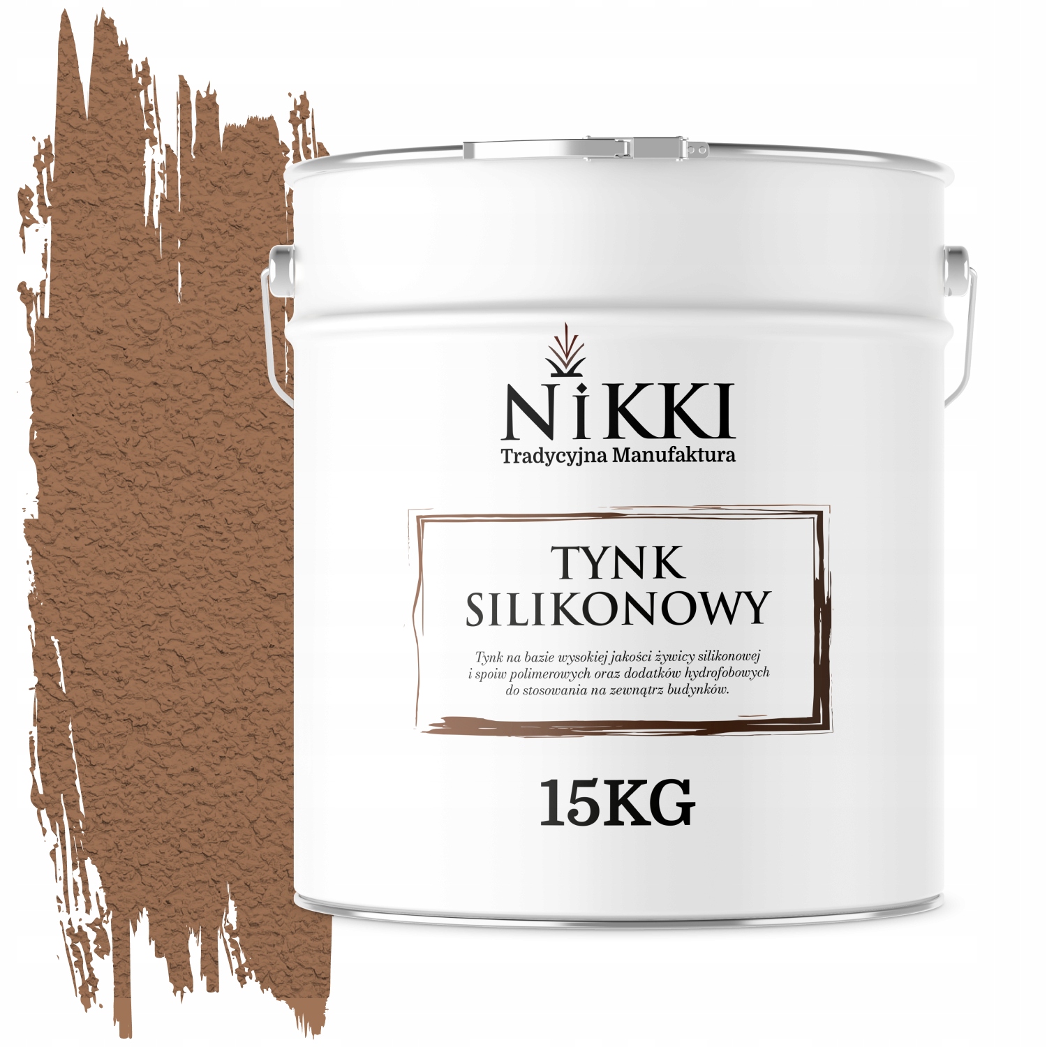 Silikonová Fasádní Omítka Hnědá Teplá F576 15KG Granulace 1.5mm