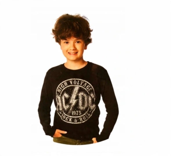 

1818 bluzka chłopięca Ac/dc Rock&roll 158cm