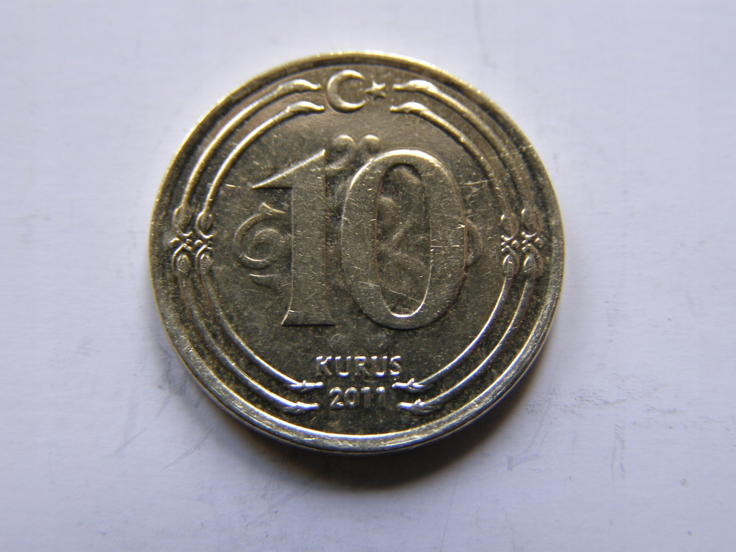 TURCJA TURKIYE 10 KURUS 2011 ROK !!!!!!!!!!!! 0056