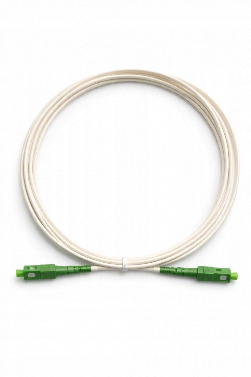 Tb Patchcord światłowodowy Sc-sc Apc 3m biały