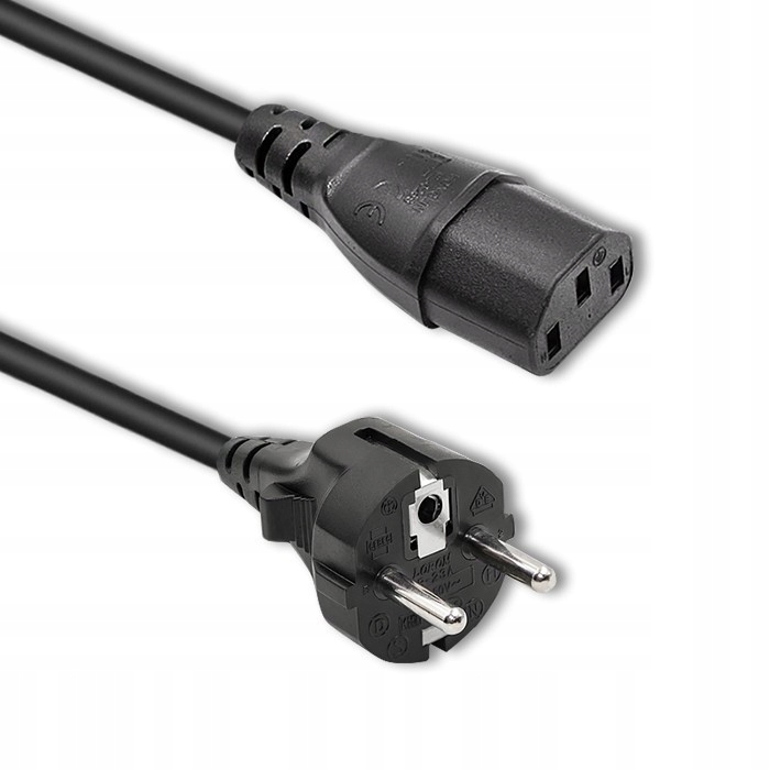 Kabel zasilający Qoltec Iec C13/SCHUKO 3x0.75mm2 1.8m