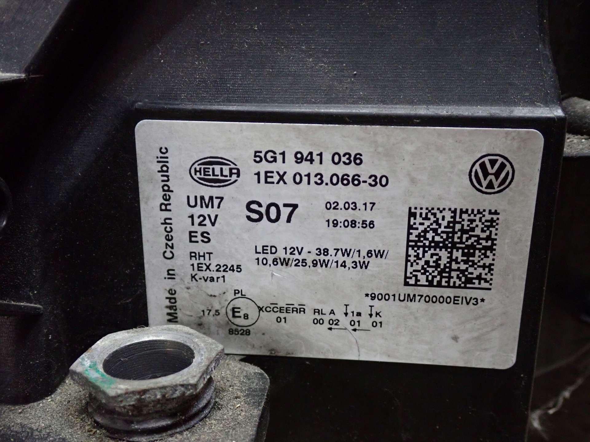light right right FULL LED VW GOLF 7 VII 5G LIFT