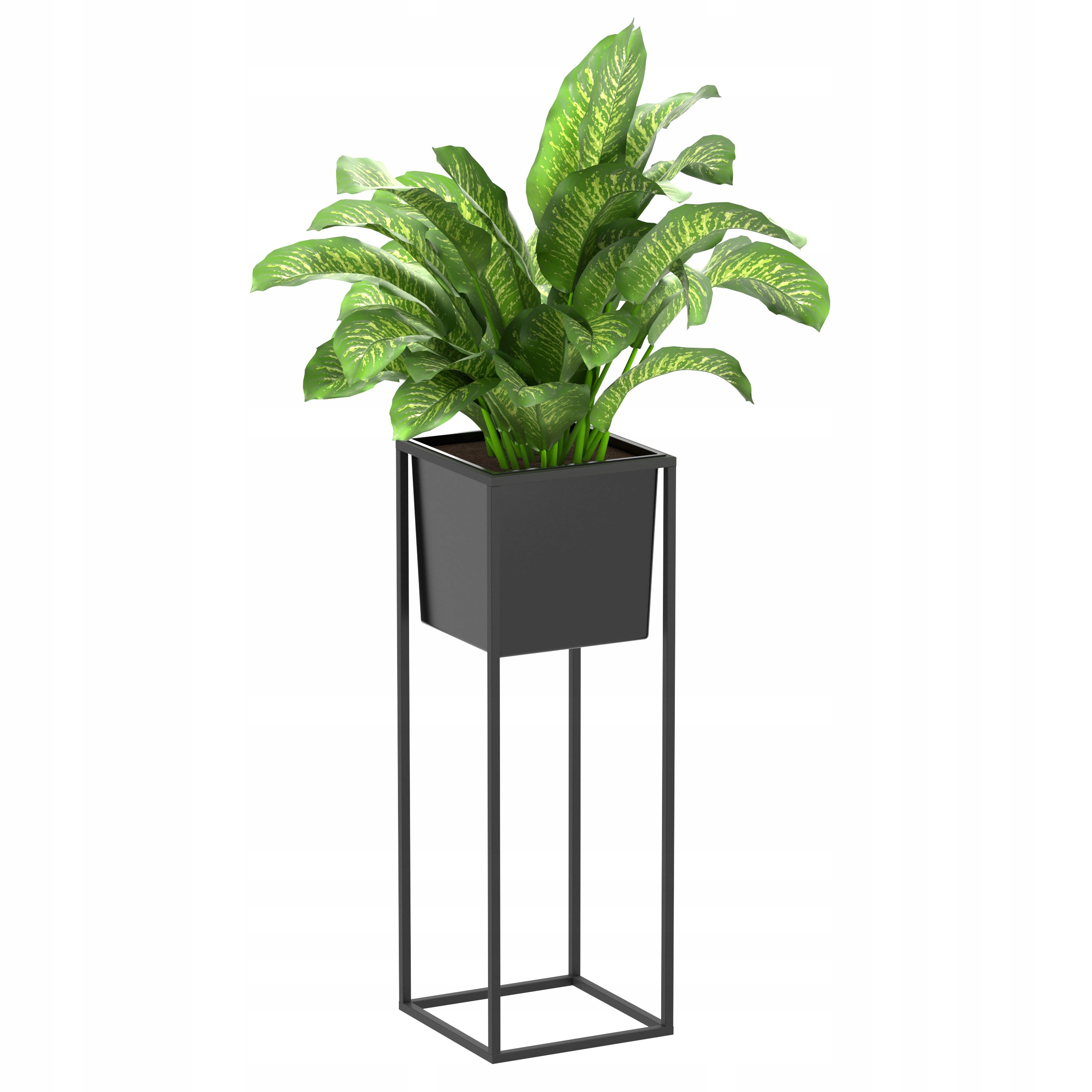 KWIETNIK STOJĄCY LOFT STOJAK NA KWIATY ROŚLINY METALOWY Z WKŁADEM L74cm