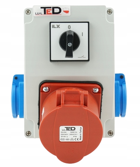 Stavební Rozvaděč Combopol 1 X 400V 32A/5P 2 X 250V Vypínač 0-1