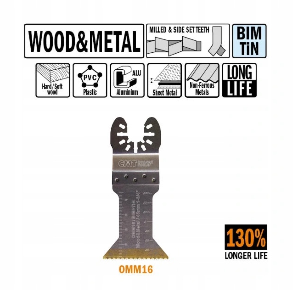 Brzeszczot oscylacyjny OMM16 5szt