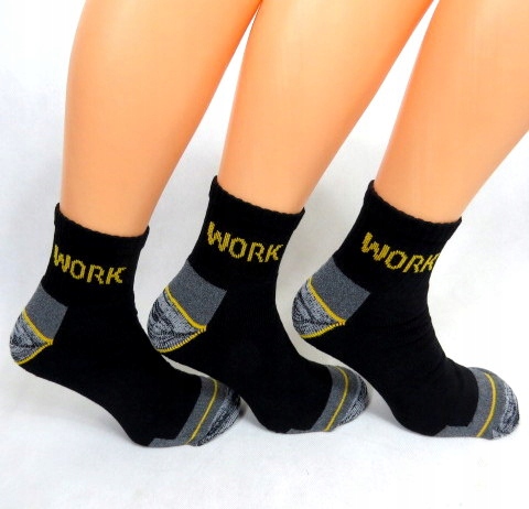 9par KRÓTKIE SKARPETY STOPKI FROTA WORK BHP skarpetki bawełniane 43-46 9x Kolor wielokolorowy