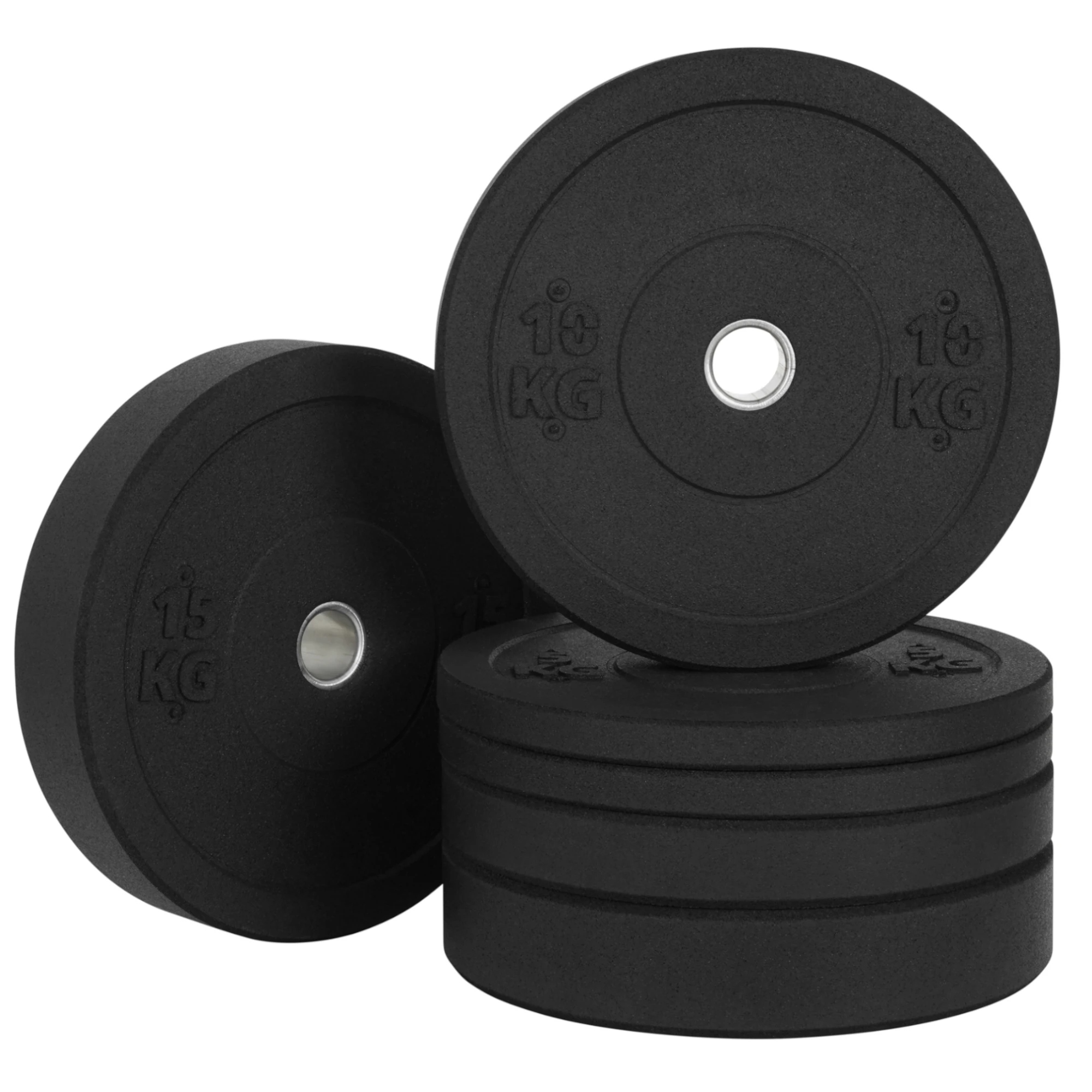 Sada Zátěží 60kg Závaží Gumový Talíř Kotouč 2x5 2x10 2x15kg Bumper