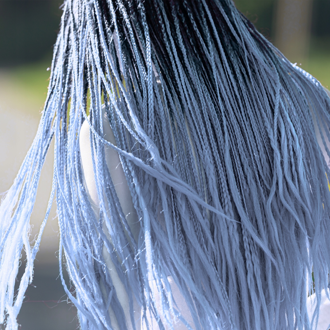 WŁOSY SYNTETYCZNE DO WARKOCZYKÓW KOLOROWE WARKOCZYKI PASMA DOCZEPY 130CM Typ włosów syntetyczne