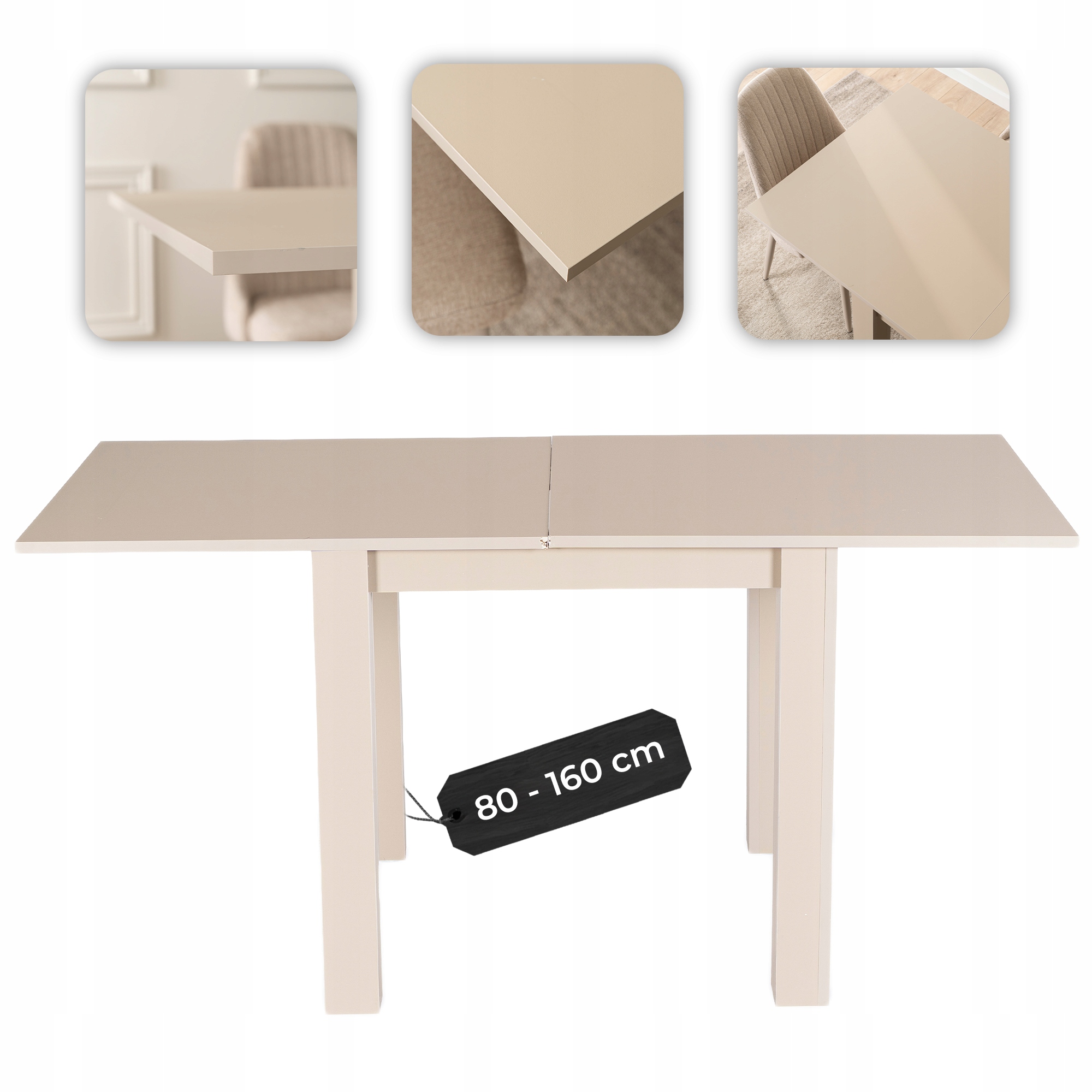 Rozkládací kuchyňský stůl Macadamia do jídelny obývacího pokoje Max 80-160