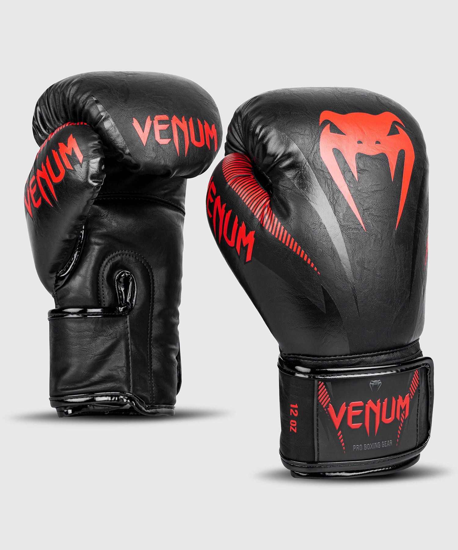 Venum Rękawice Bokserskie Impact Black/Red 16OZ