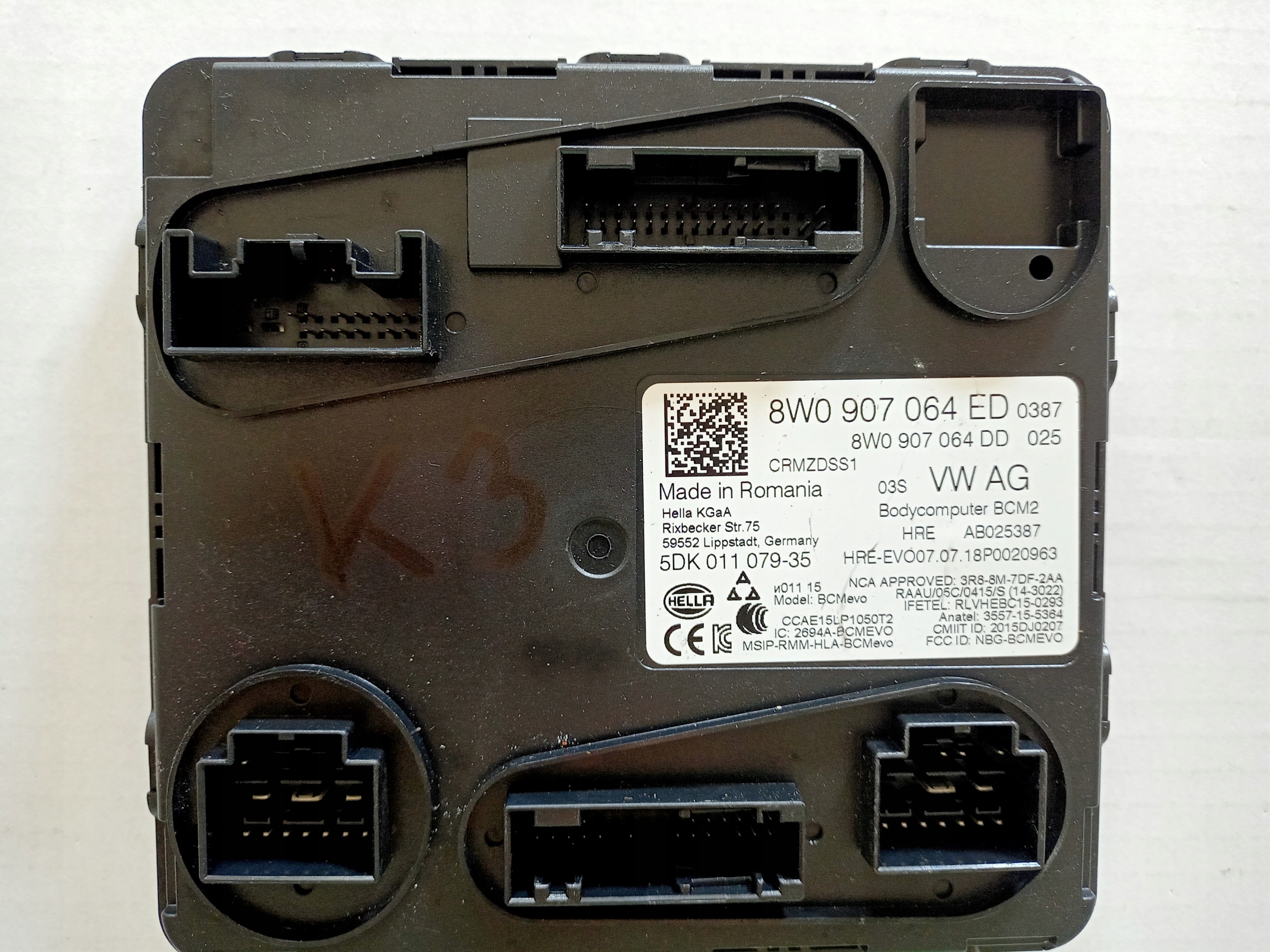 A4 8W B9 MODUŁ STEROWNIK KOMFORTU BCM BCM2 BCM 8W0907064ED