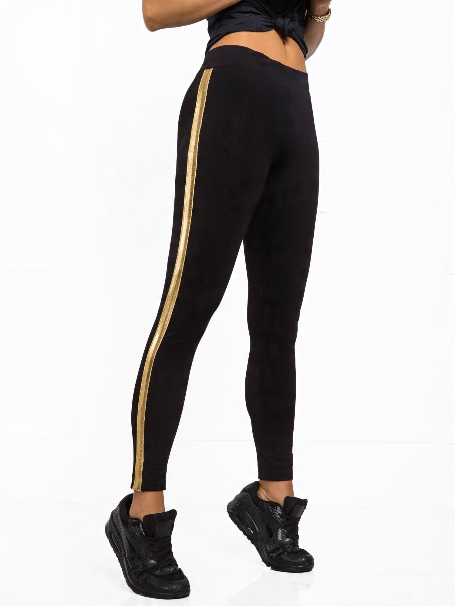 

Legginsy Damskie długie lampas Bawełniane - XL