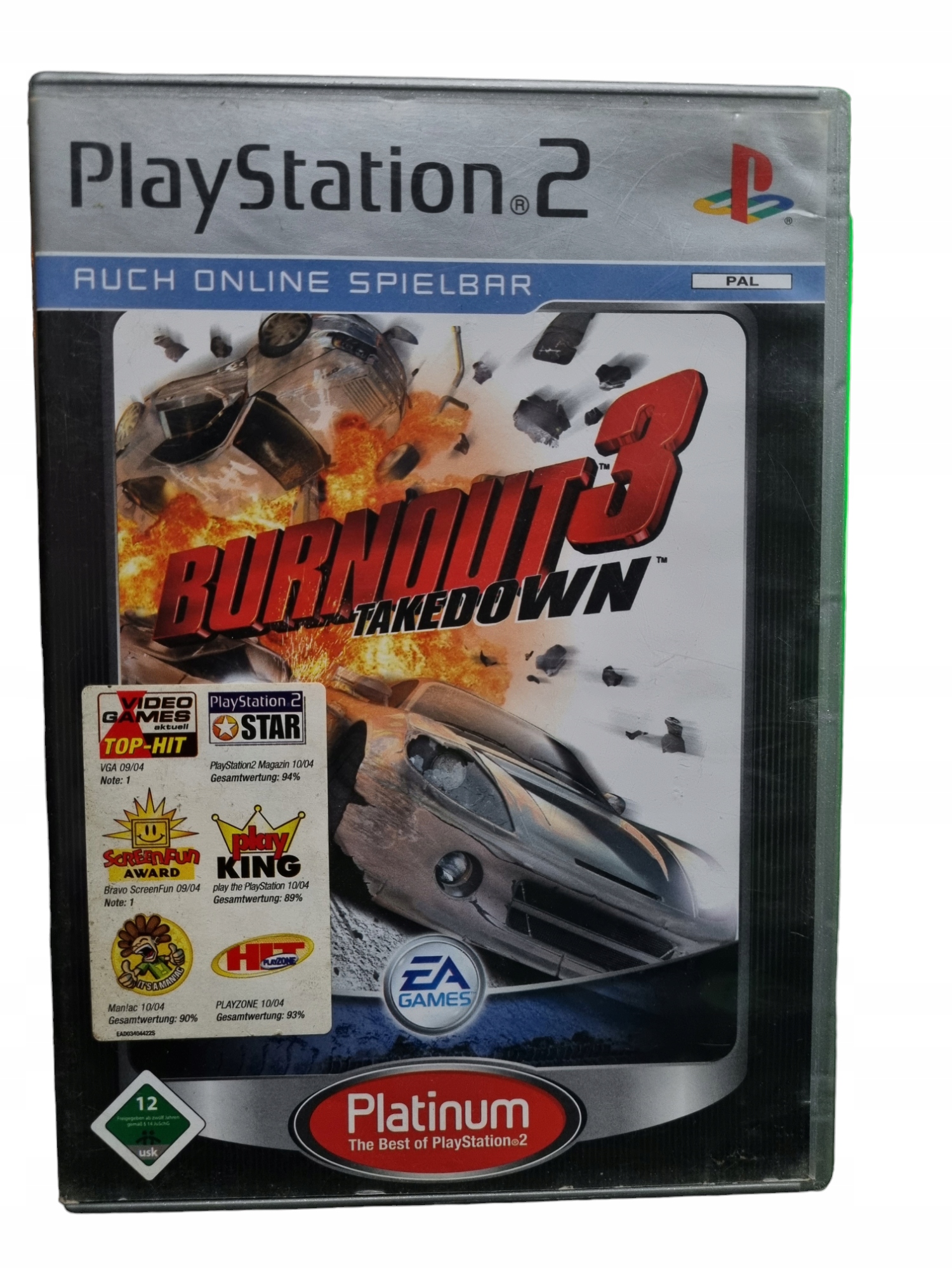 Gra PS2 BURNOUT 3 TAKEDOWN || NIEMIECKA wersja językowa!!!
