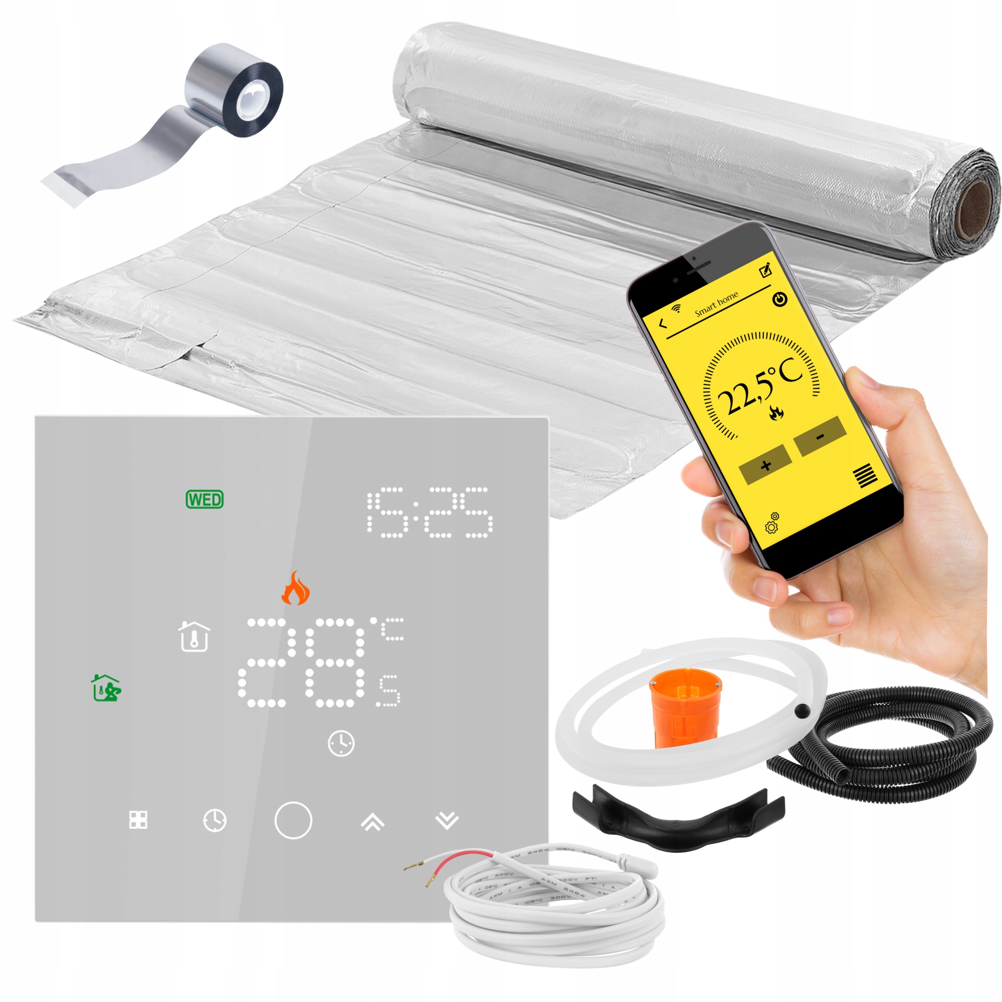 Set Vykurovacia podložka pod panely MAL-160W/m² 2 m²