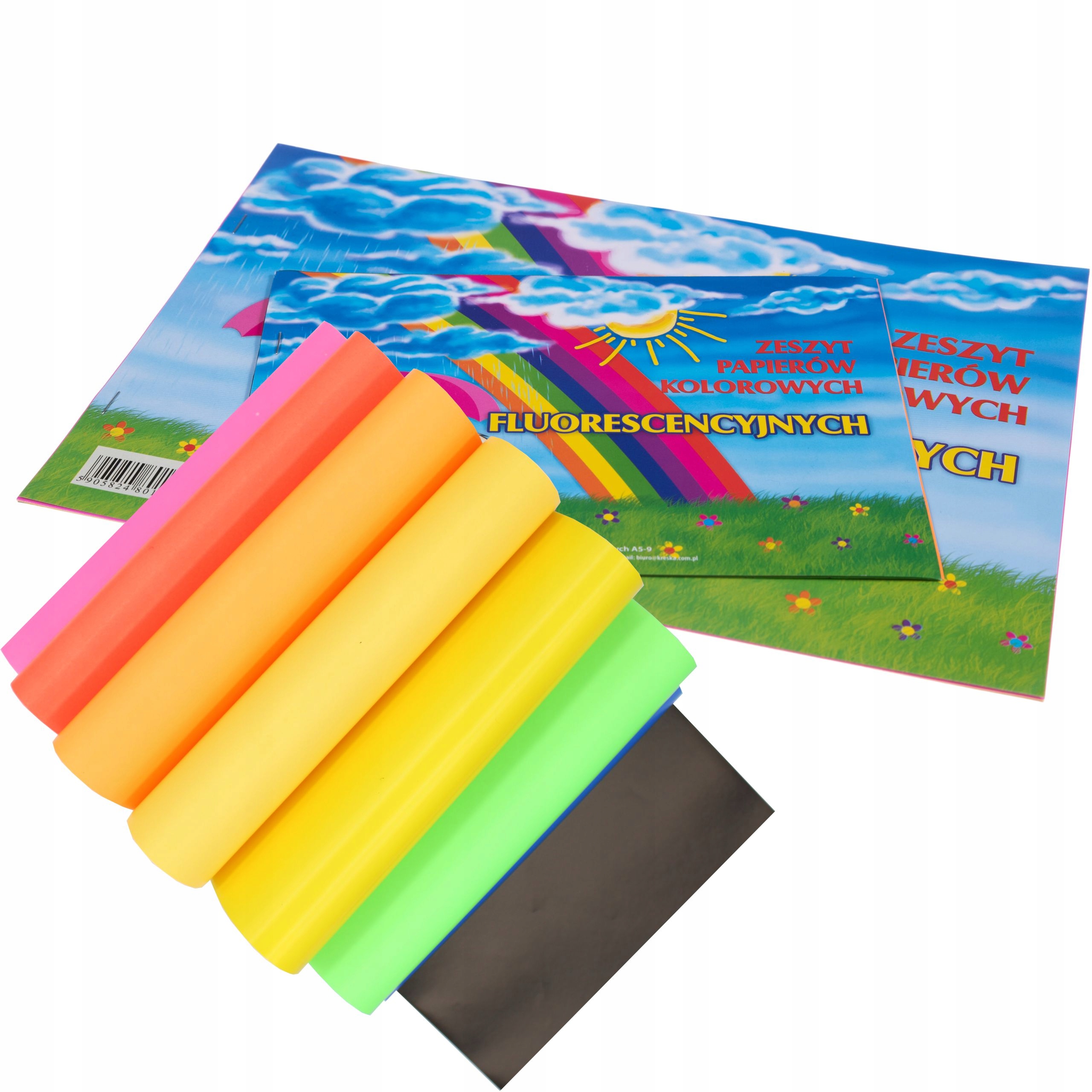 

Zeszyt papierów kolorowych Kreska A4 fluo