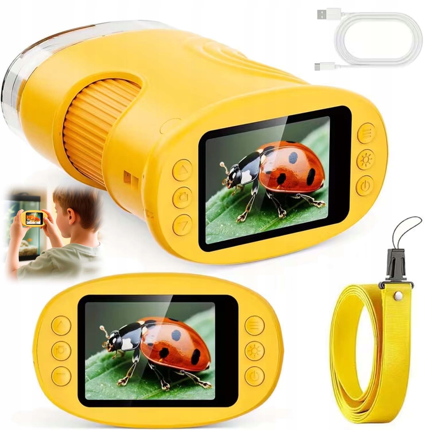 Ruční Mini Mikroskop Pro Děti, Digitální Kapesní Přenosný Miniskop