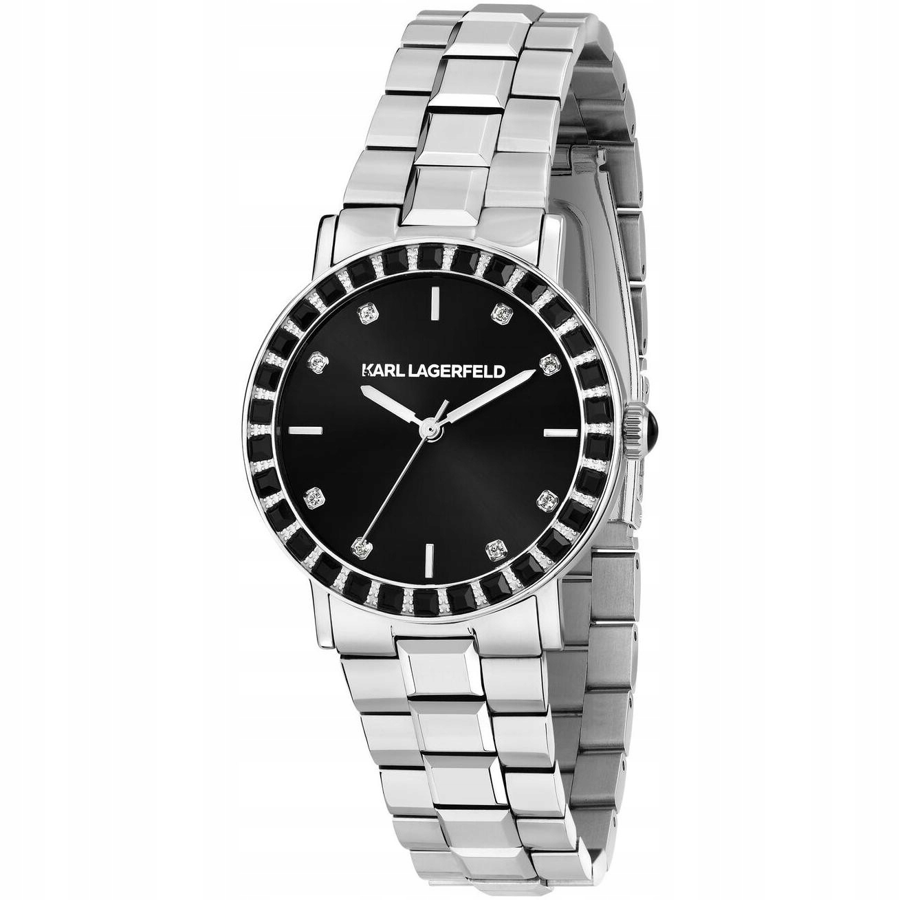 Dámské hodinky Karl Lagerfeld R0553100510 Zirkony stříbrné
