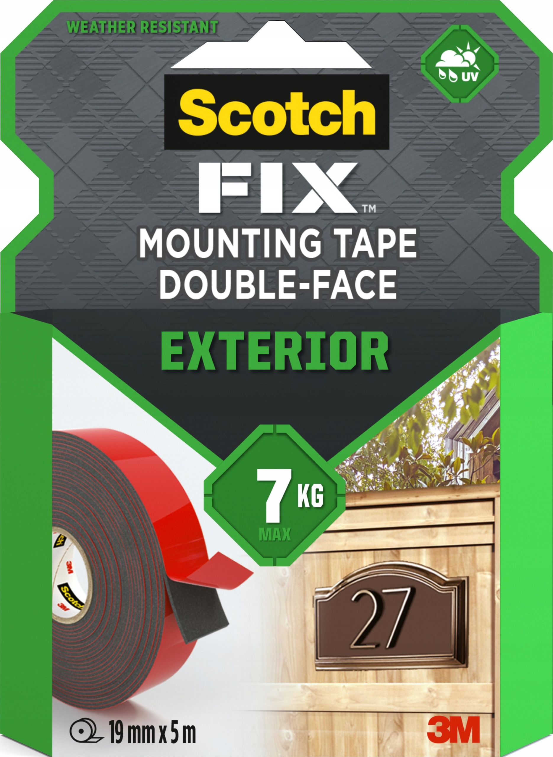 

Zewnętrzna taśma montażowa Scotch-Fix 19 mm x 5 m