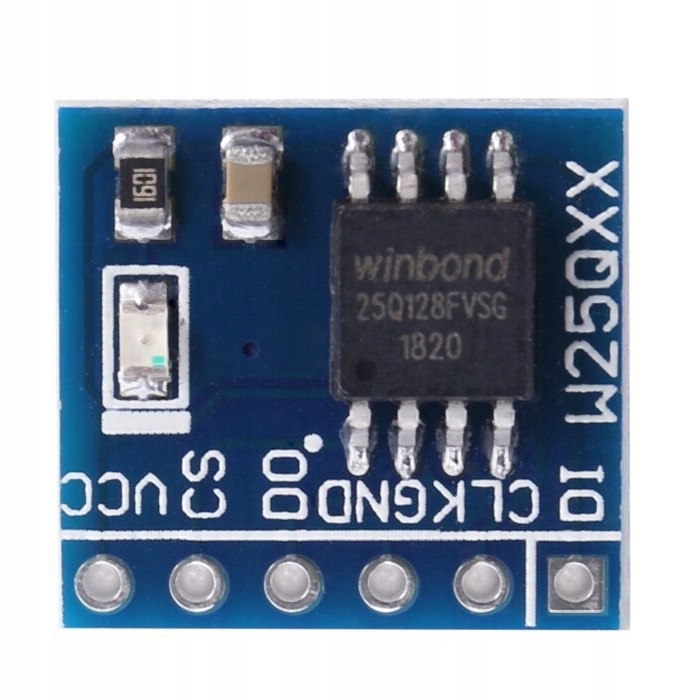 694 Moduł pamięci W25Q128 FLASH na SPI 128Mbit Stan opakowania oryginalne