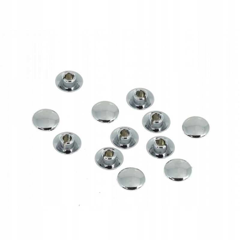 Zaślepka Maskownica śruby 12 sztuk Chrom M6