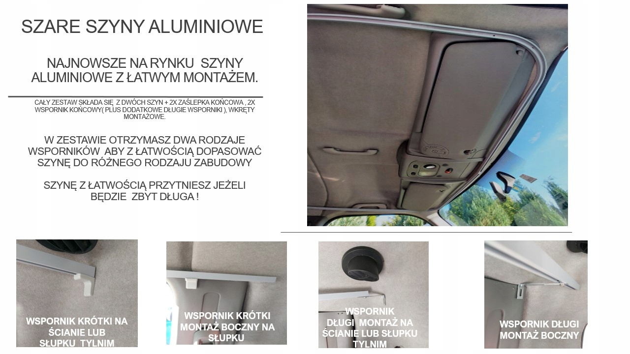 SZYNA MONTAZOWA PROWADNICA ZASLON RENAULT MASTER EAN 5904507977290