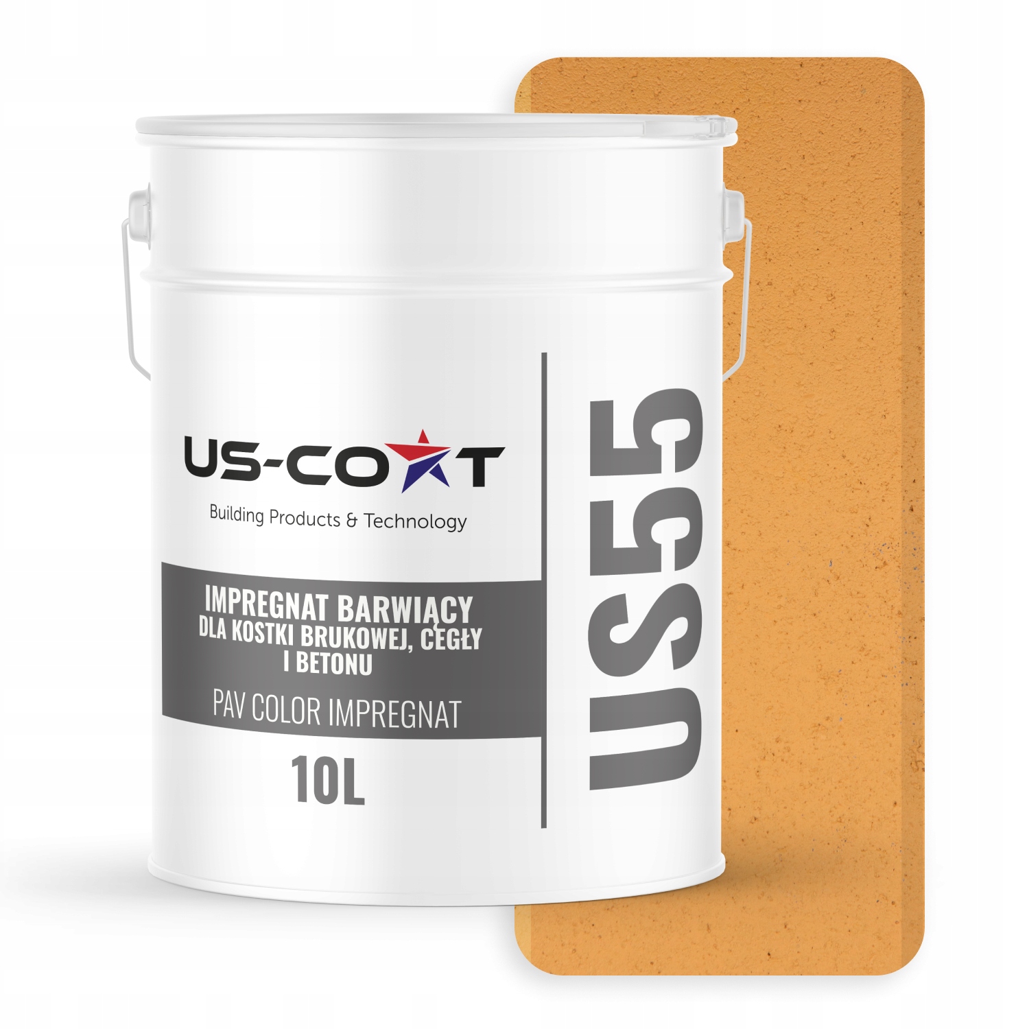 Farbiaci Impregnát Na Dlažobné Kocky Betónových Tehál, Farba Žltá, Šafran 10 L
