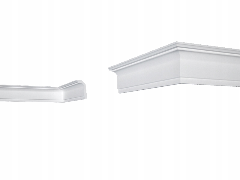 Dekoracyjna listwa PRZYSUFITOWA E-35 BIAŁA XPS 4mb