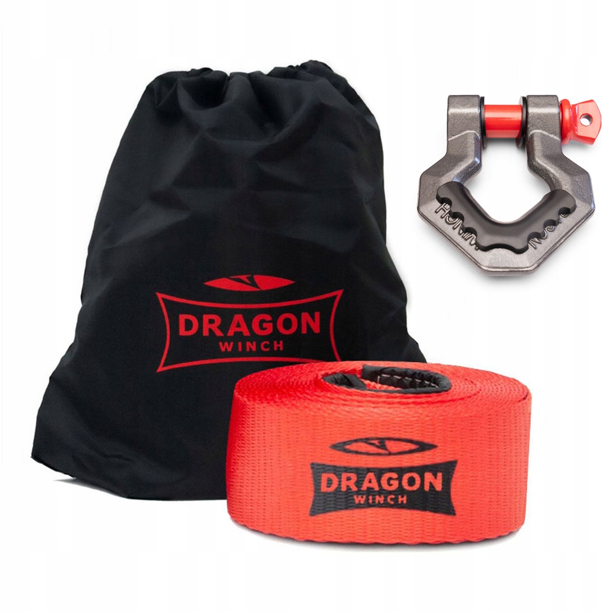 Dragon Winch x1 Szekla 7/8 6T Pas 9M 8T pro naviják II Těžký Terén 4x4