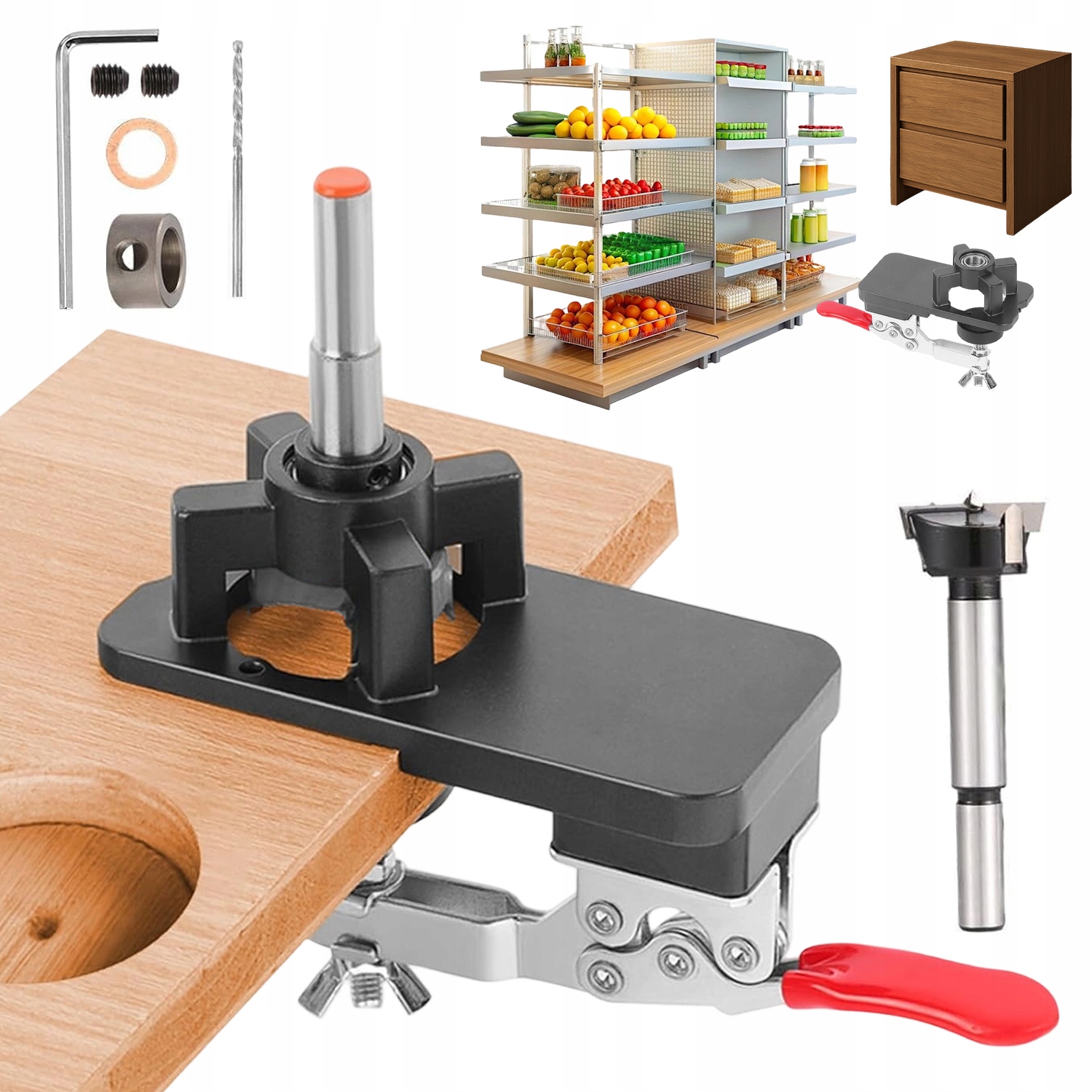 Hliníková Šablona Pro Vrtání Otvorů Pro Nábytkové Závěsy