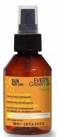 EVERY GREEN SUN ZESTAW SPRAY + SZAMPON + MASKA 3w1 Stan opakowania oryginalne