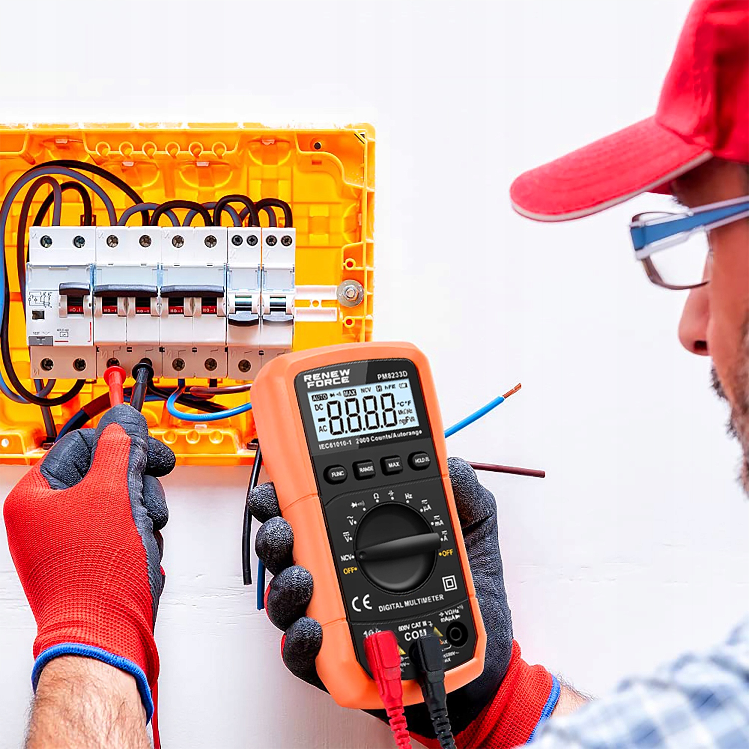 DOKŁADNY Multimetr CYFROWY Elektryczny Profesjonalny Miernik Prądu Tester Stan opakowania otwarte