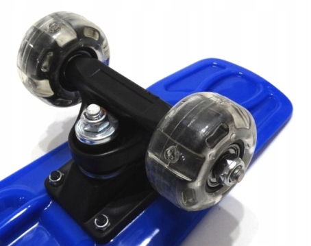 MOCNA DESKOROLKA DESKA FISZKA MAŁA 40 CM ŚWIECĄCE KÓŁKA LED 4 KOLORY Kolor wielokolorowy