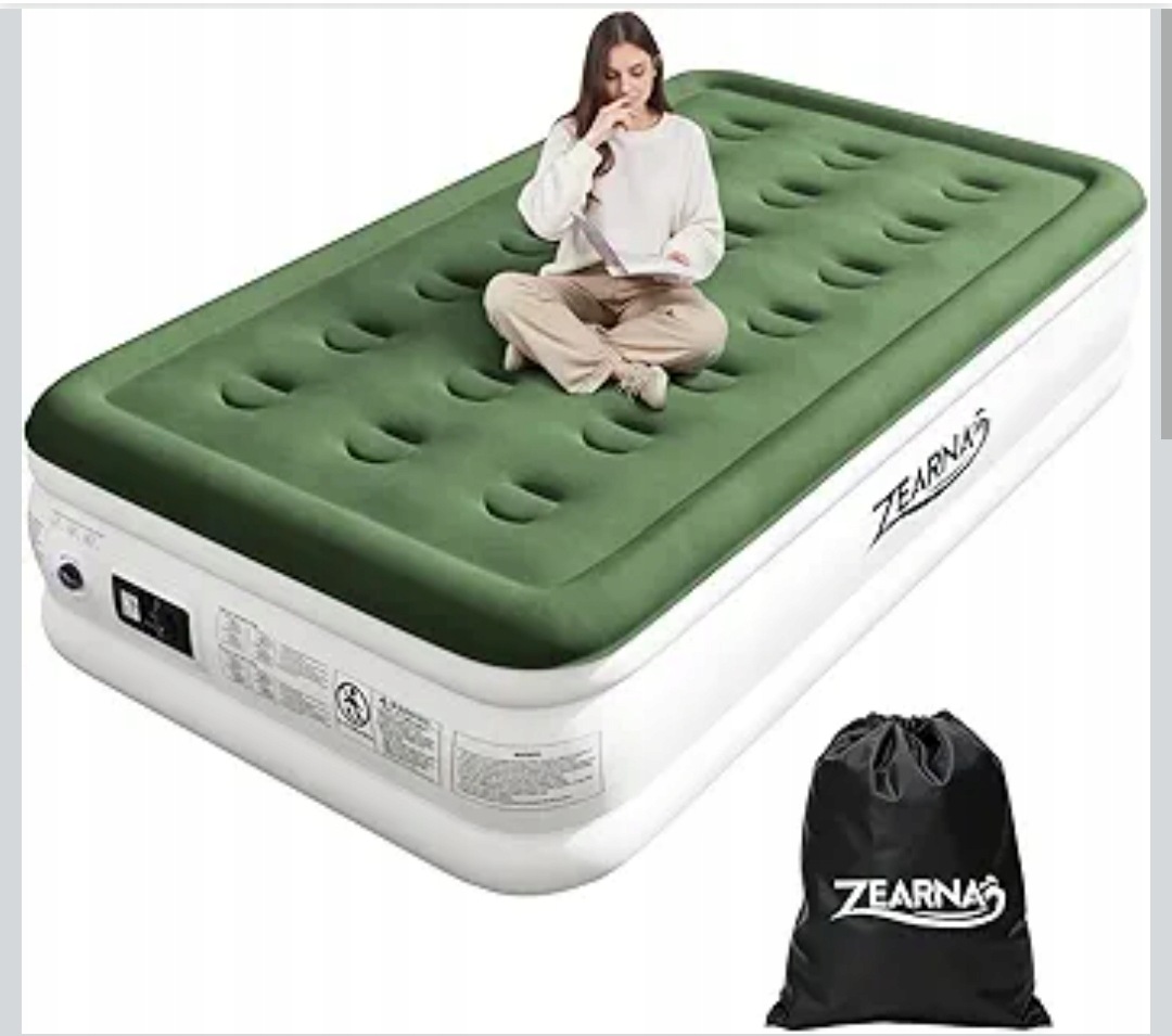 Zearna Air Bed Materac dmuchany samopompujący, 190x100x46cm