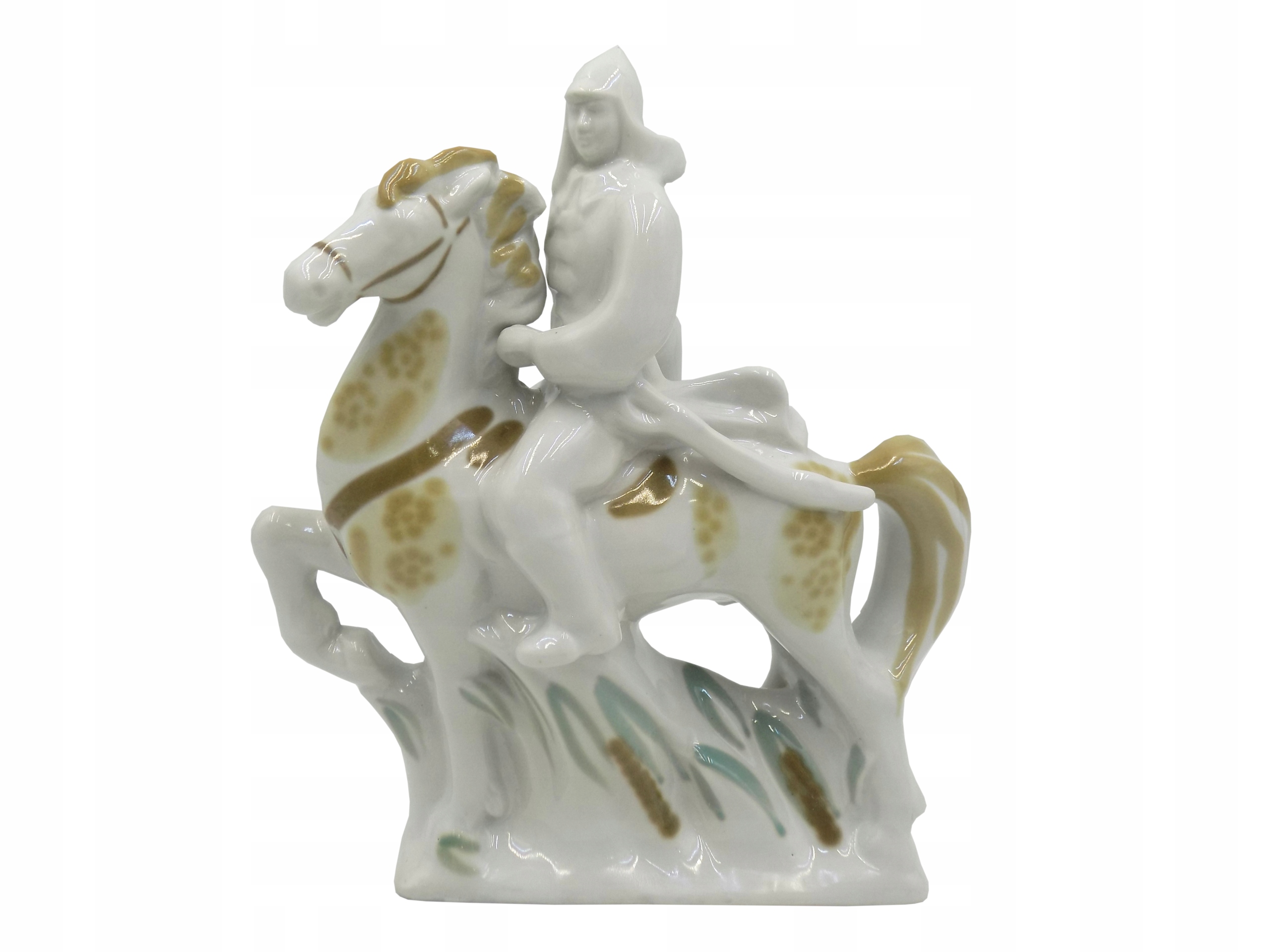 figura KOZAK na koniu porcelana ZHK Połonne