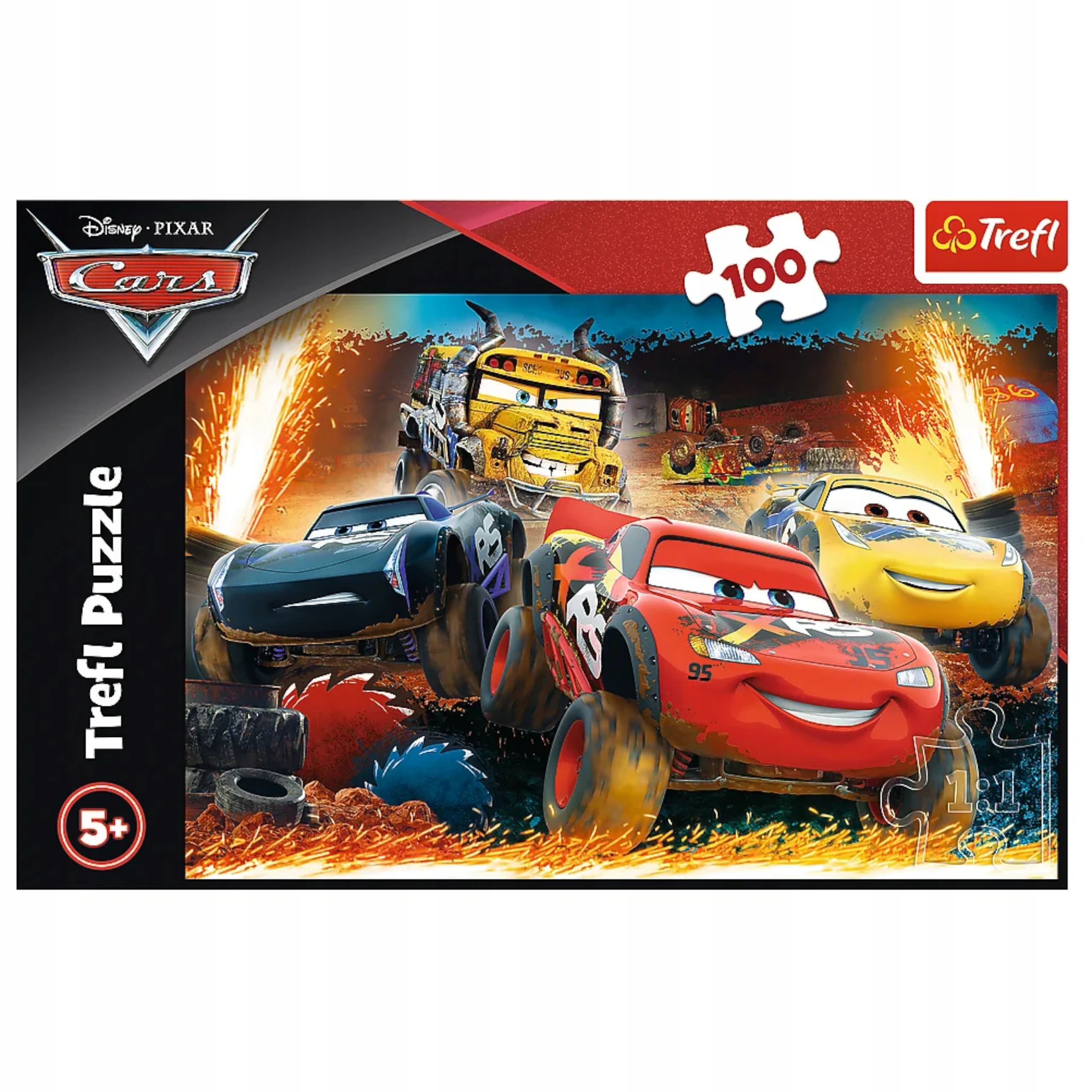 Puzzle Auta Trefl DISNEY 100 el. Puzzle Ekstremalny wyścig 16358 EAN (GTIN) 5900511163582