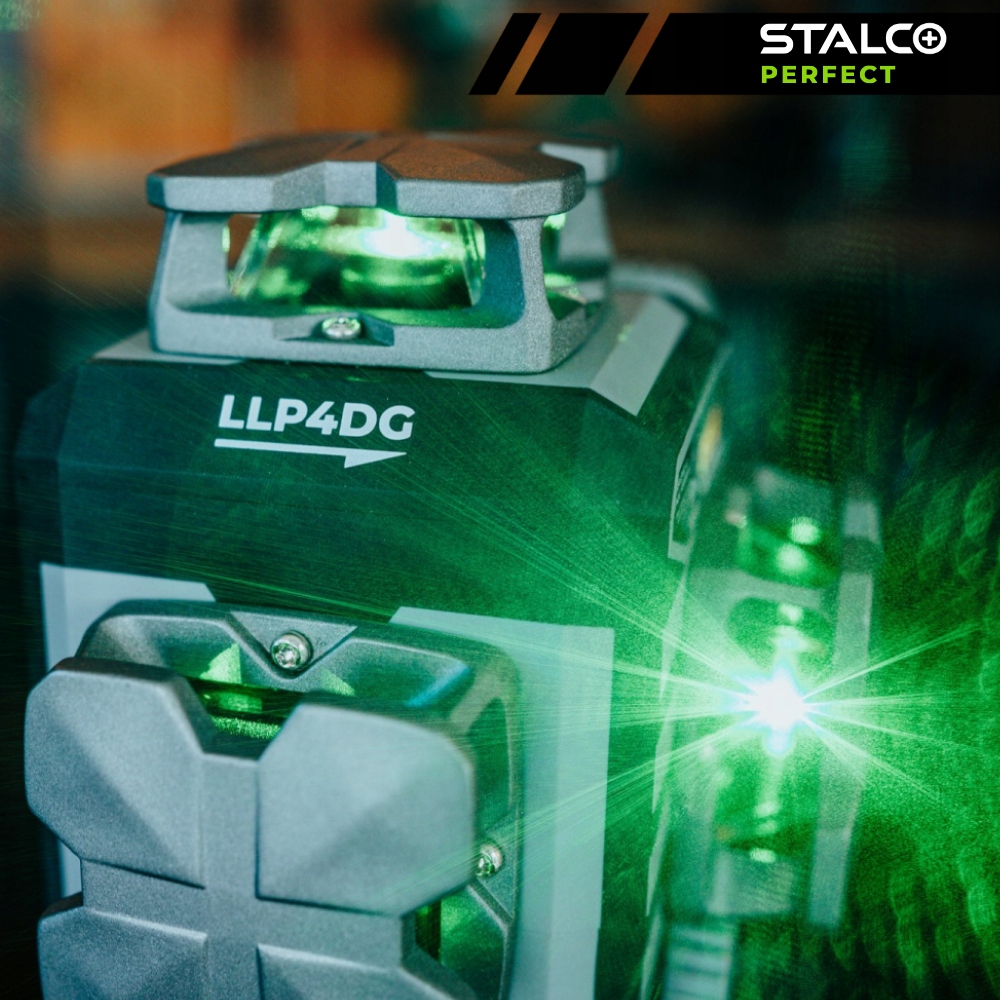 Laser krzyżowy 4D LLP4DG zielony STALCO PERFECT S058598012 STALCO PERFECT