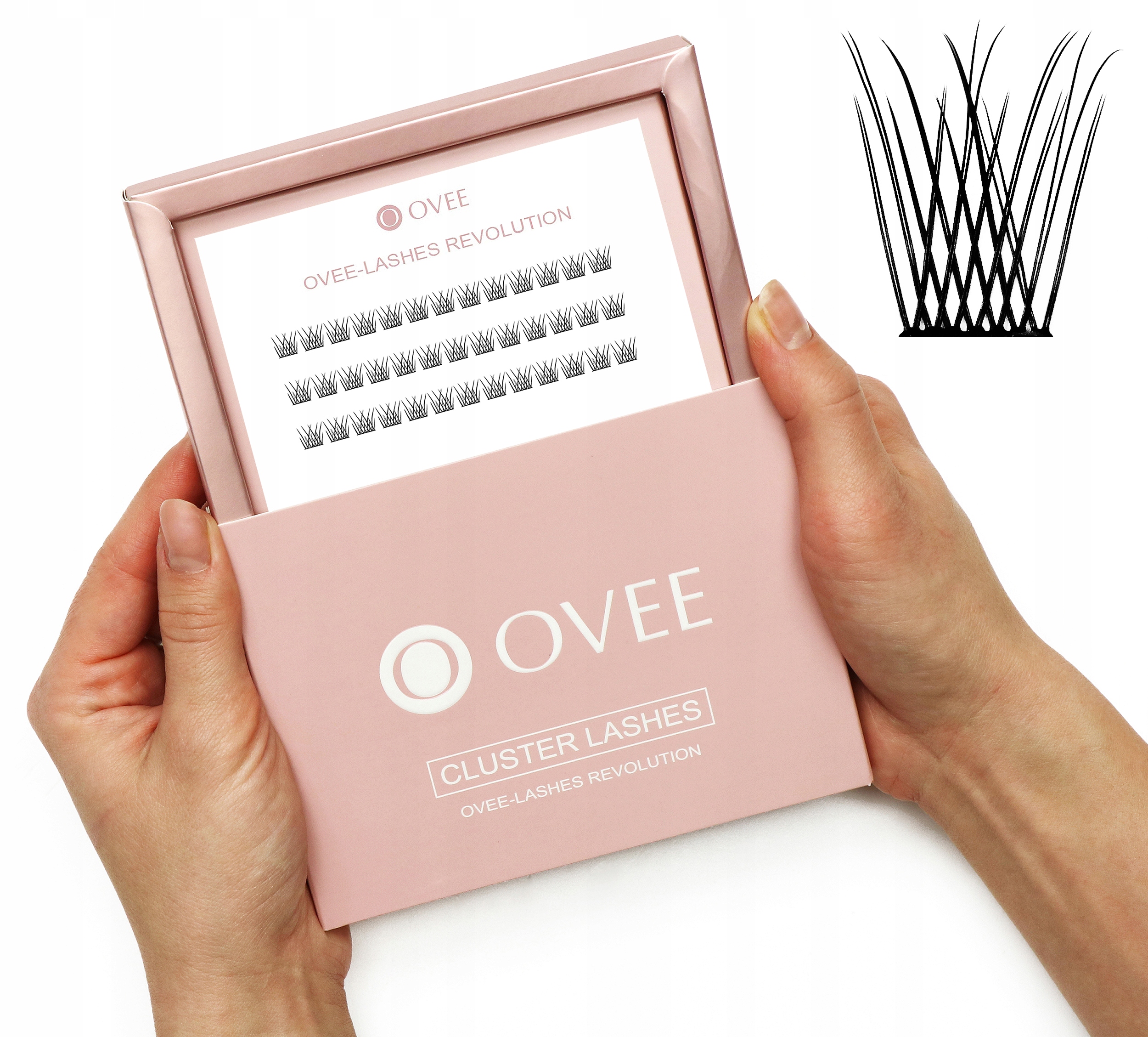 

Kępki rzęsy V-line Soft skręt C Jedwabne Ovee 8mm