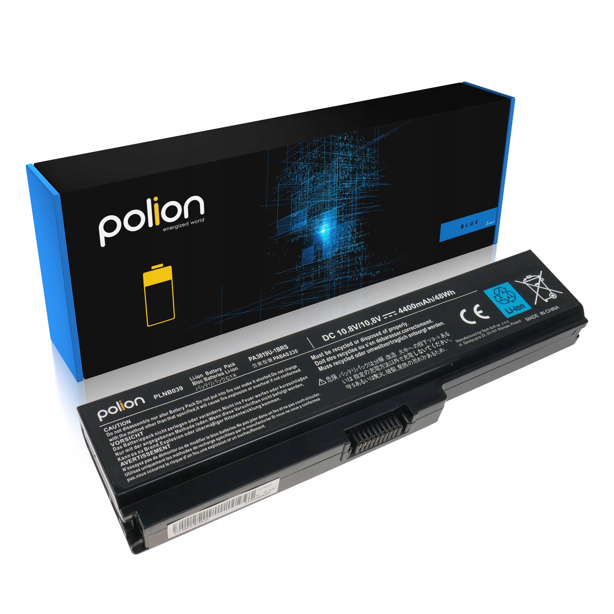 

Bateria PA3819U-1BRS PABAS227 do laptopa Toshiba