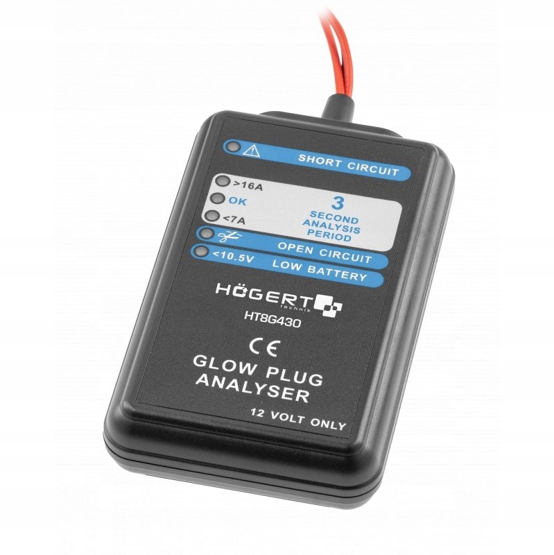 HOGERT HT8G430 TESTER ŚWIEC ŻAROWYCH 12V DC Marka Hoegert Technik