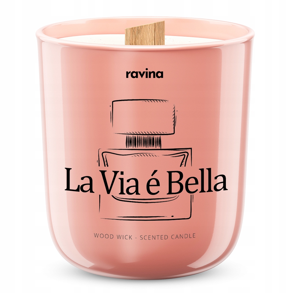 

La Vie Est Belle Świeca sojowa Drewniany knot