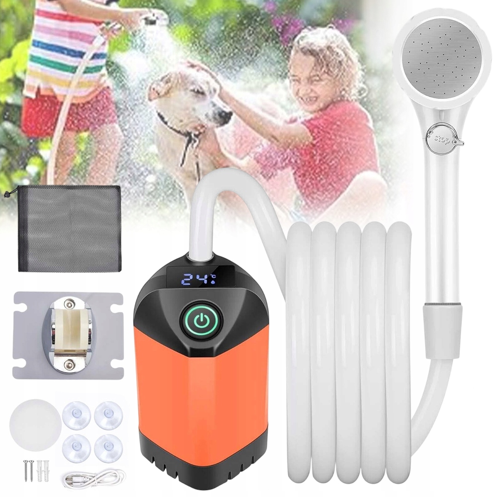 Turistická Bezdrátová Sprcha S 4800 mAh Akumulátor A Pumpičkou