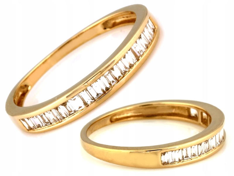 Zlatý Prstýnek 585 14kt model Eternity s brilianty 0.29 ct 2.08 g R17